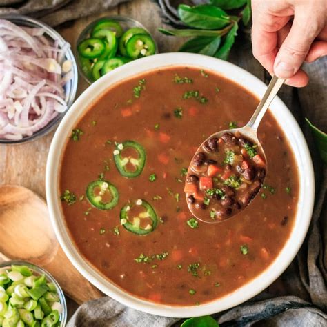 black bean soup panera recipe.